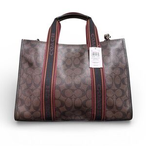 Coach Signature Webbing Smith Tote – Brown Multi | MSRP $428